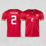 Camiseta Primera Serbia Jugador Pavlovic 2022