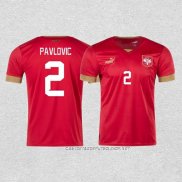 Camiseta Primera Serbia Jugador Pavlovic 2022