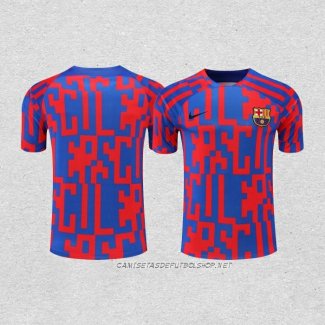 Camiseta de Entrenamiento Barcelona 22-23 Rojo y Azul