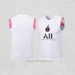 Camiseta de Entrenamiento Paris Saint-Germain 21-22 Sin Mangas Blanco