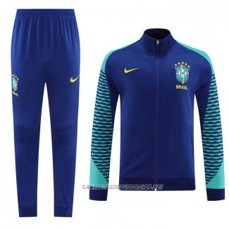 Chandal de Chaqueta del Brasil 23-24 Azul