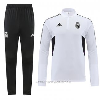 Chandal de Sudadera del Real Madrid 22-23 Blanco