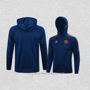 Chaqueta con Capucha del Manchester United 23-24 Azul