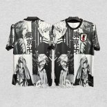 Tailandia Camiseta Japon Anime 24-25 Negro y Blanco