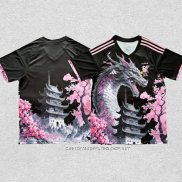 Tailandia Camiseta Japon Dragon 24-25 Negro y Rosa