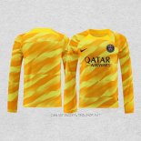 Camiseta Paris Saint-Germain Portero 23-24 Manga Larga Amarillo