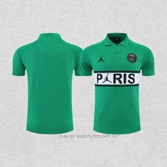 Camiseta Polo del Paris Saint-Germain Jordan 22-23 Verde
