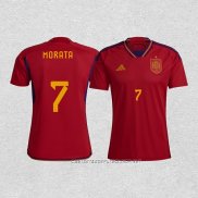 Camiseta Primera Espana Jugador Morata 2022