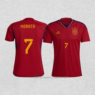 Camiseta Primera Espana Jugador Morata 2022