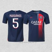 Camiseta Primera Paris Saint-Germain Jugador Marquinhos 23-24