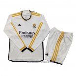 Camiseta Primera Real Madrid 23-24 Nino Manga Larga