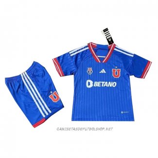 Camiseta Primera Universidad de Chile 2023 Nino