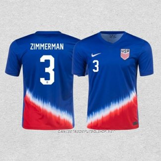 Camiseta Segunda Estados Unidos Jugador Zimmerman 2024