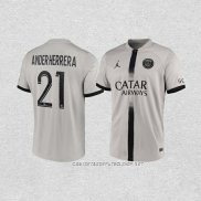 Camiseta Segunda Paris Saint-Germain Jugador Ander Herrera 22-23