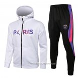 Chandal con Capucha del Paris Saint-Germain 21-22 Blanco