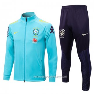 Chandal de Chaqueta del Brasil 22-23 Azul