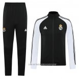 Chandal de Chaqueta del Real Madrid 20-21 Negro y Blanco