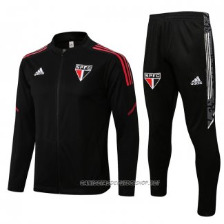 Chandal de Chaqueta del Sao Paulo 22-23 Negro