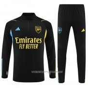 Chandal de Sudadera del Arsenal 23-24 Nino Negro