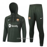 Chandal de Sudadera del Barcelona 23-24 Verde Oscuro