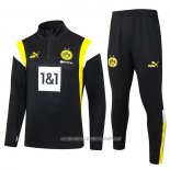 Chandal de Sudadera del Borussia Dortmund 23-24 Negro