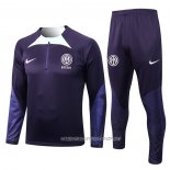 Chandal de Sudadera del Inter Milan 22-23 Purpura