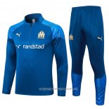 Chandal de Sudadera del Olympique Marsella 23-24 Nino Azul