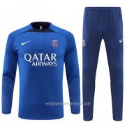 Chandal de Sudadera del Paris Saint-Germain 22-23 Azul Oscuro