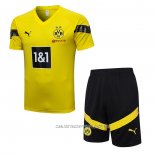 Chandal del Borussia Dortmund 22-23 Manga Corta Amarillo - Pantalon Corto
