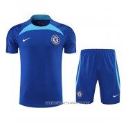 Chandal del Chelsea 22-23 Manga Corta Azul - Pantalon Corto