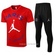Chandal del Paris Saint-Germain 21-22 Manga Corta Rojo