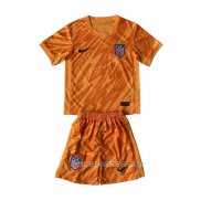 Camiseta Estados Unidos Portero 2024 Nino Naranja