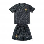 Camiseta Francia Portero 2024 Nino Negro