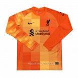 Camiseta Liverpool Portero 21-22 Manga Larga Naranja