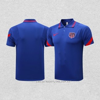 Camiseta Polo del Atletico Madrid 22-23 Azul