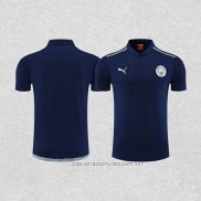 Camiseta Polo del Manchester City 22-23 Azul Marino