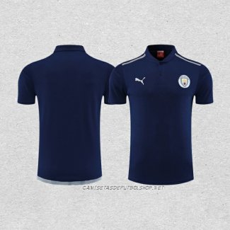 Camiseta Polo del Manchester City 22-23 Azul Marino