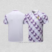 Camiseta Polo del Real Madrid 22-23 Blanco y Purpura