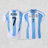 Camiseta Primera Argentina Jugador De Paul 2024