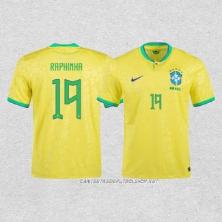 Camiseta Primera Brasil Jugador Raphinha 2022