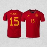 Camiseta Primera Espana Jugador Yeremi 2022