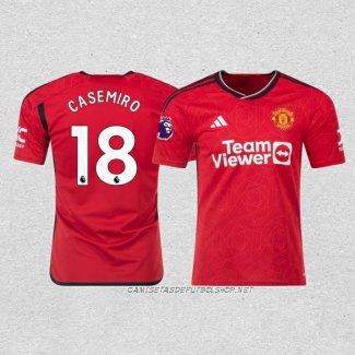 Camiseta Primera Manchester United Jugador Casemiro 23-24