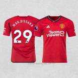 Camiseta Primera Manchester United Jugador Wan-Bissaka 23-24