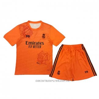 Camiseta Real Madrid Y-3 2024 Nino Naranja