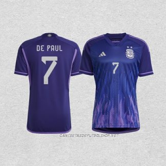 Camiseta Segunda Argentina Jugador De Paul 2022