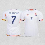 Camiseta Segunda Belgica Jugador De Bruyne 2022