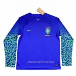 Camiseta Segunda Brasil 2022 Manga Larga