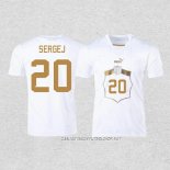 Camiseta Segunda Serbia Jugador Sergej 2022