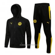 Chandal con Capucha del Borussia Dortmund 21-22 Negro
