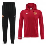 Chandal con Capucha del Manchester United 22-23 Rojo